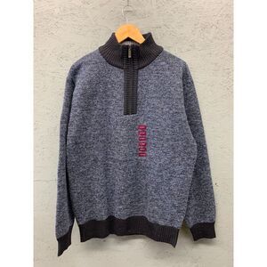 Billy London Sweater Mens XL Multi Fleece Lined Long Sleeve Quarter Zip Pullover